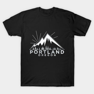 Portland Oregon OR T Shirt Vintage Hiking Retro T-Shirt
